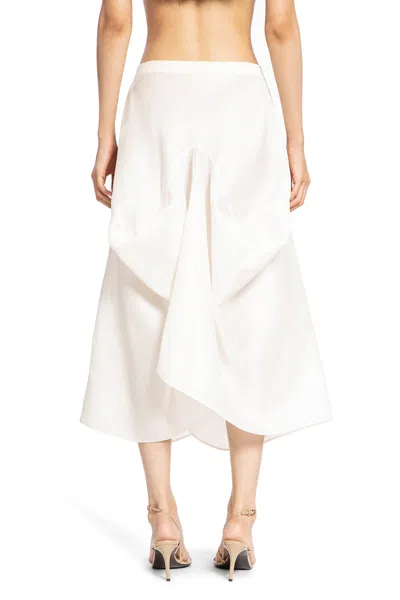 Khaite Woman Off-white Skirts In Off-white