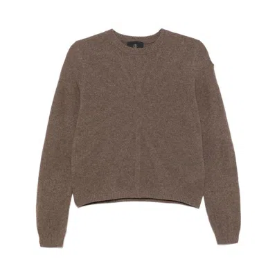 Moncler X Rick Owens Sweaters In Beige