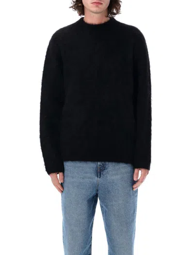 Shop Séfr Sweaters In Black Alpaca