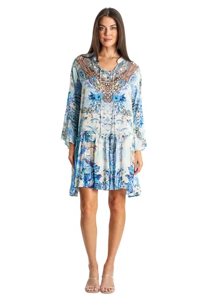 La Moda Clothing Preston Short Dress In Multi