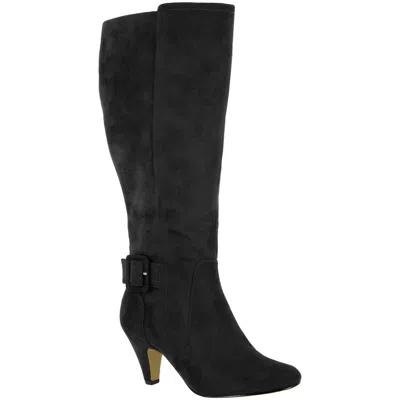 Bella Vita Troy Ii Plus Womens Faux Suede Wide Calf Knee-high Boots In Multi