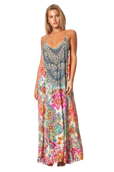 La Moda Clothing Women's Print Maxi Coverup Dress In Multi