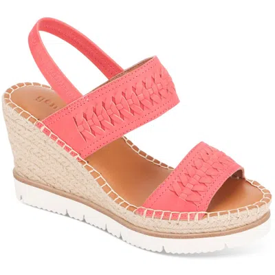 Gentle Souls By Kenneth Cole Elyssa Two-band Womens Padded Insole Platforms Espadrilles In Pink