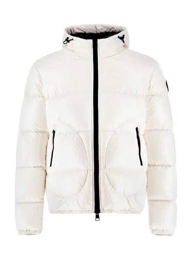 Herno Down Jacket With Logo In White