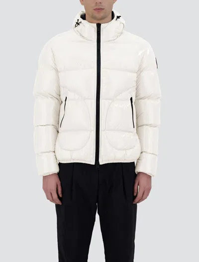 Herno Down Jacket With Logo In White