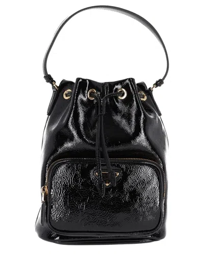 Prada Borsa A Secchiello Duet In Naplak Nero Donna In Black