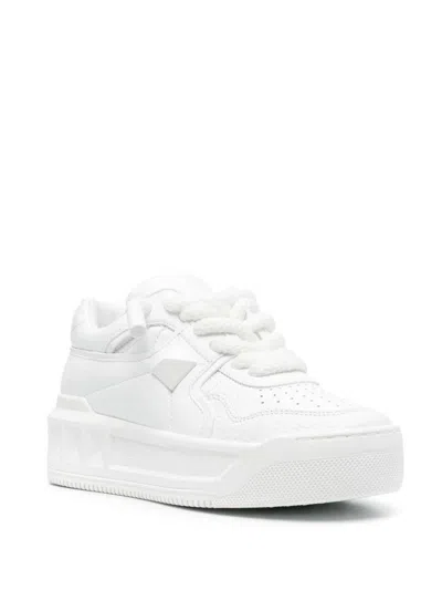 Valentino Garavani Mens White One Stud Xl Chunky-sole Leather Low-top Trainers In White