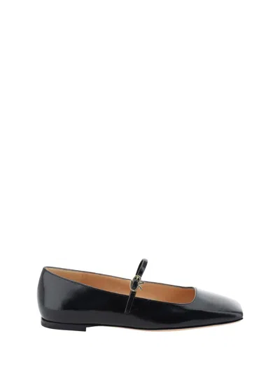 Shop Gianvito Rossi Ballerinas In Black