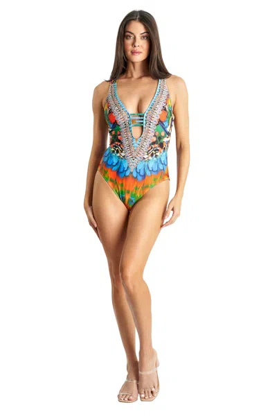 La Moda Clothing Namari One Piece Swimsuit In Multi