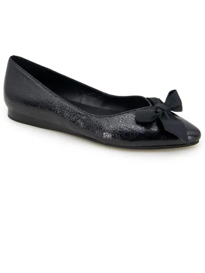 Kenneth Cole Reaction Lily Bow Womens Faux Leather Pointed Toe Loafers In Multi