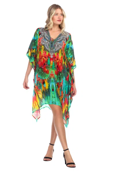 La Moda Clothing Women's Print Caftan Coverup In Multi