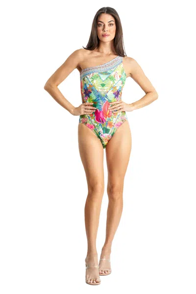 La Moda Clothing Zane One Piece Swimsuit In Multi