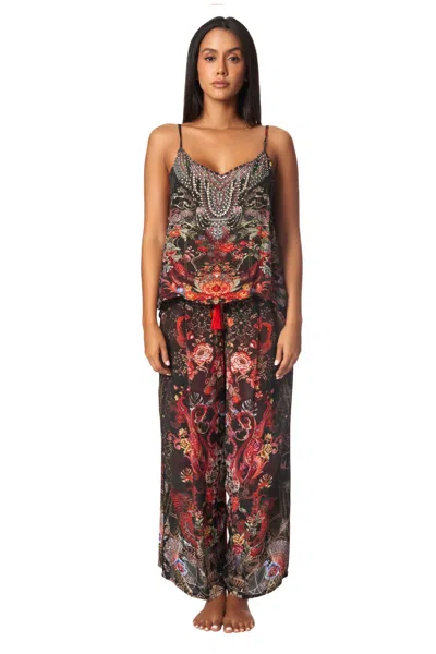 La Moda Clothing Rose 2 Piece Pant Set In Multi