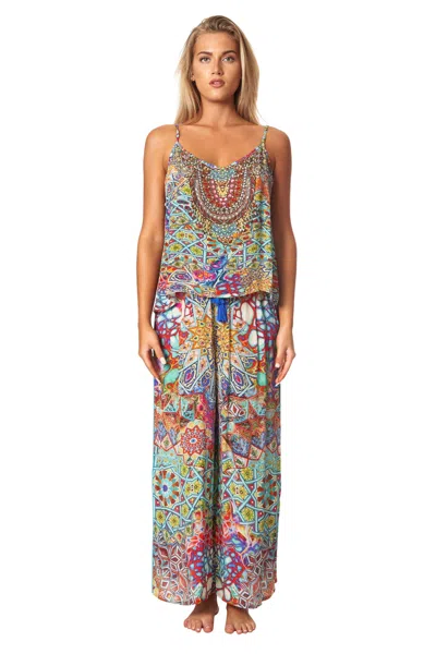 La Moda Clothing Paris 2 Piece Pant Set In Multi