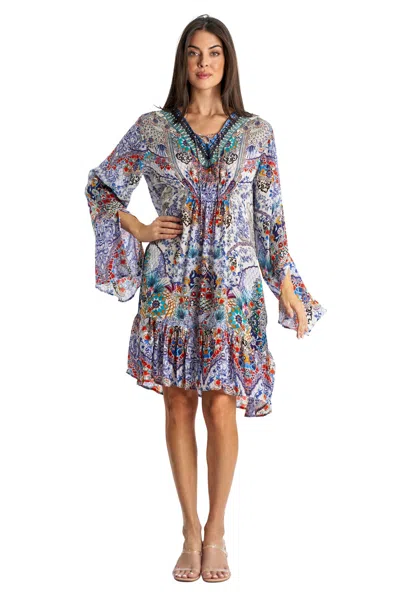 La Moda Clothing Erita Short Dress In Multi