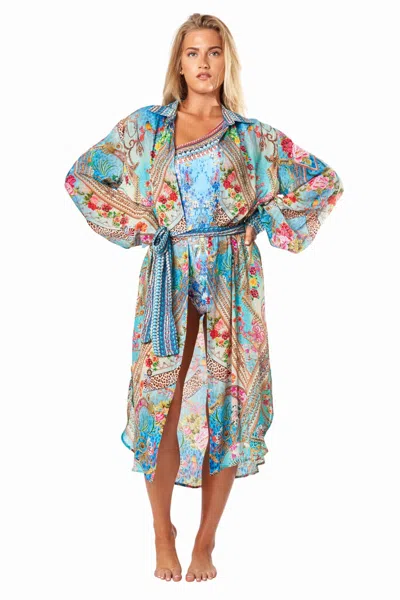 La Moda Clothing Ashley Relaxed Overshirt In Multi
