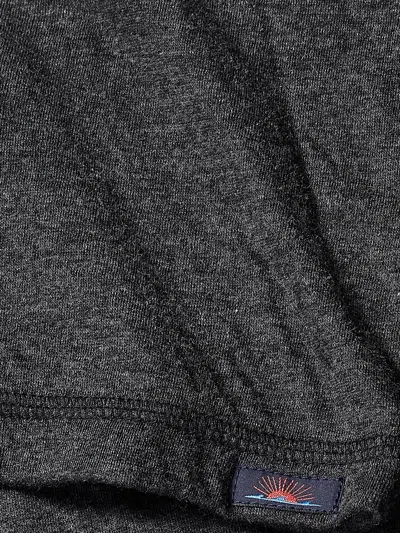 Faherty Long-sleeve Cloud Henley T-shirt In Charcoal Heather