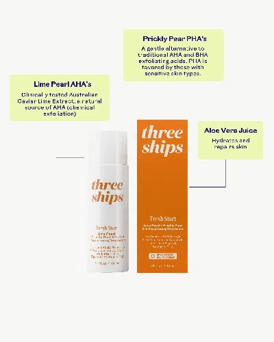 Three Ships Fresh Start Lime Pearl + Prickly Pear 5% Pha Resurfacing Treatment