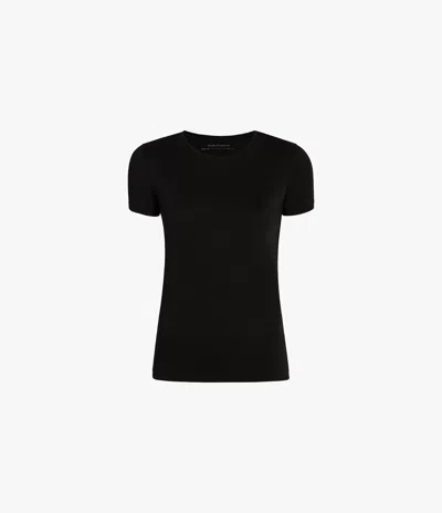 Another Tomorrow Round-neck Organic-cotton T-shirt In Black