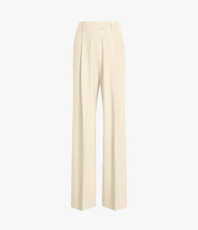 Another Tomorrow Relaxed Wide-leg Pants In Parchment