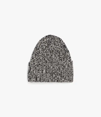 Another Tomorrow Cashmere Hat In Black/ivory