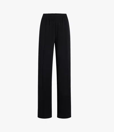 Another Tomorrow Luxe Seamed Lounge Pant In Black