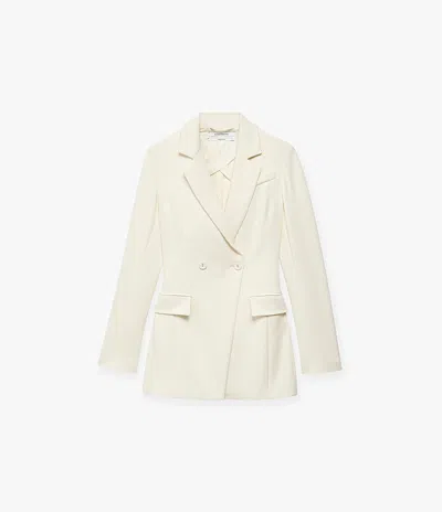 Another Tomorrow Everyday Suiting Jacket In Cream