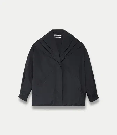 Another Tomorrow Cocoon Anorak In Black