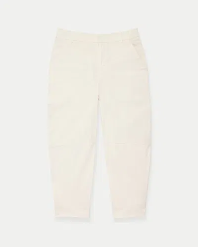 Another Tomorrow Curved Chino In Off White