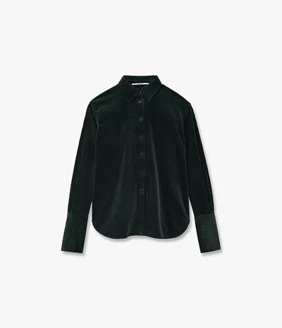 Another Tomorrow Corduroy Mens Shirt In Pine