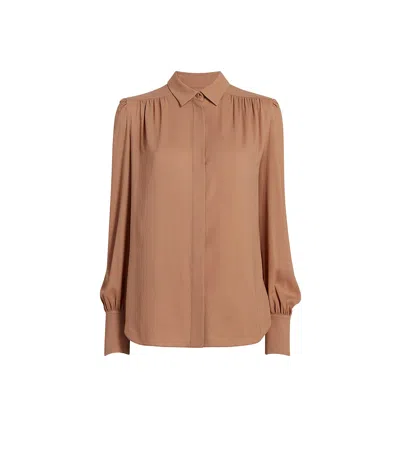 At Authenticated Resale Gathered Blouse - Resale In Chanterelle