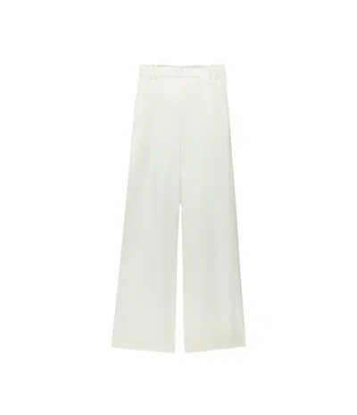 At Authenticated Resale Pleated Trouser - Resale In White