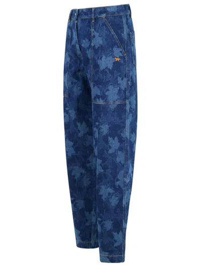 Maison Kitsuné Workwear Blue Denim Jeans