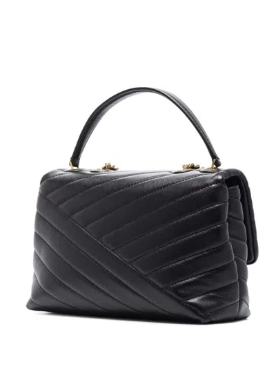 Shop Tory Burch 'convertible Kira' Black Chain Shoulder Bag In Chevron-quilted Leather Woman