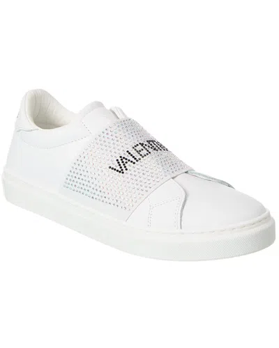 Valentino By Mario Valentino Maya Leather Sneaker In White