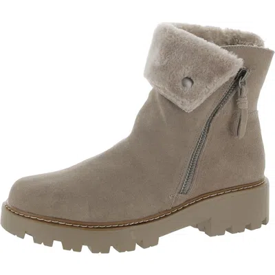 Baretraps Wyoming Womens Suede Booties Ankle Boots In Grey