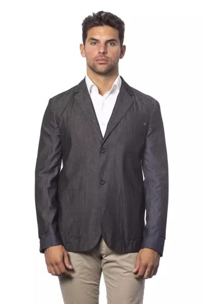Verri Single Brested Blazer In Grey