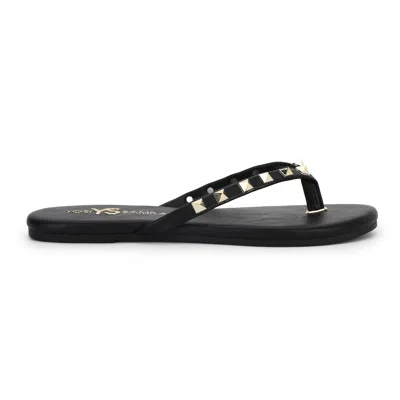 Yosi Samra Rivington Stud Flip Flop In Black