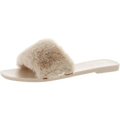 Shop Circus By Sam Edelman Everette Womens Cozy Faux Fur Jelly Sandals In Pink