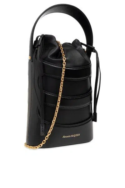 Alexander Mcqueen The Rise Mini Crossbody In Black