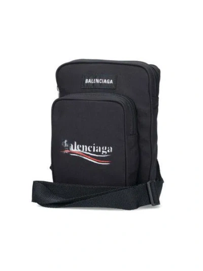 Balenciaga Explorer Political Stencil Logo Crossbody Messenger Bag