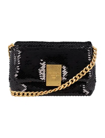 Balmain Sequin Mini Bag Chain Strap