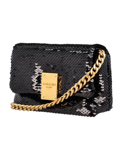 Balmain Sequin Mini Bag Chain Strap