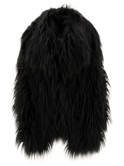 Bb Couture Faux-fur Lengthy Jacket For Women
