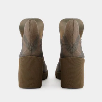 Burberry 65mm Marsh Checked Rubber Boots
