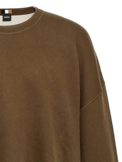 Hugo Boss H-daero Sweaters And Cardigans Brown In Green