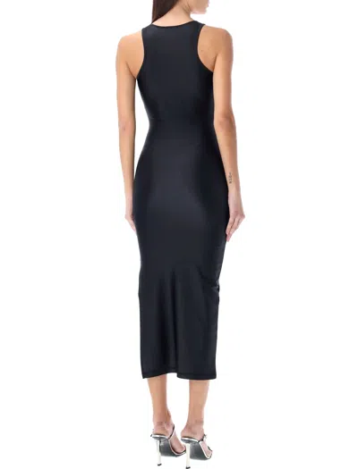Coperni Embellished Satin-jersey Midi Dress