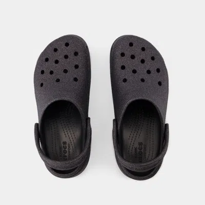 CROCS CROCS CLASSIC PLATFORM GLITTER SANDALS 