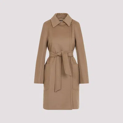 Max Mara Arcella Wool Coat In Beige