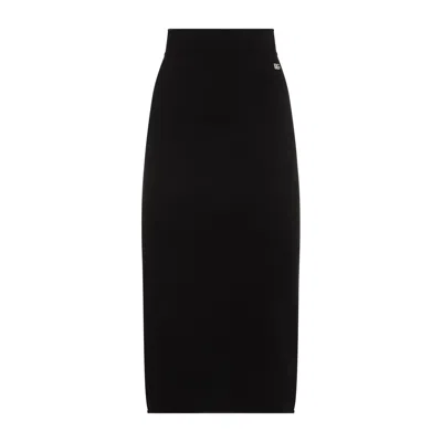 Dolce & Gabbana Cady Calf-length Skirt With Slits